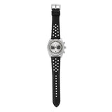 Buy Shop Emporio Armani Racer Chronograph Silver Dial Black Leather Strap Watch for Men - AR11677 USA Online