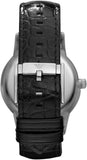 Buy Shop Emporio Armani Renato Analog Black Dial Black Leather Strap Watch For Men - AR11186 USA Online