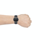 Buy Shop Emporio Armani Renato Analog Blue Dial Blue Leather Strap Watch For Men - AR11188 USA Online