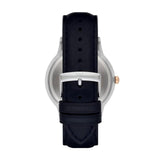 Buy Shop Emporio Armani Renato Analog Blue Dial Blue Leather Strap Watch For Men - AR11188 USA Online