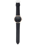 Buy Shop Emporio Armani Renato Analog Blue Dial Blue Leather Strap Watch For Men - AR11188 USA Online