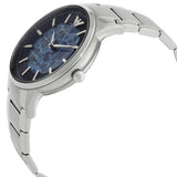 Buy Shop Emporio Armani Renato Automatic Blue Dial Silver Steel Strap Watch For Men - AR60037 USA Online