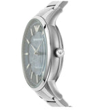 Buy Shop Emporio Armani Renato Automatic Blue Dial Silver Steel Strap Watch For Men - AR60037 USA Online