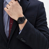 Buy Shop Emporio Armani Renato Black Dial Black Leather Strap Watch for Men - AR11276 USA Online