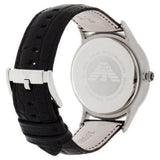 Buy Shop Emporio Armani Renato Black Dial Leather Strap Watch For Men - AR2411 USA Online