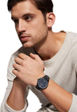 Buy Shop Emporio Armani Renato Blue Dial Blue Leather Strap Watch For Men - AR2479 USA Online