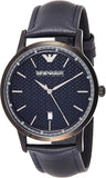 Buy Shop Emporio Armani Renato Blue Dial Blue Leather Strap Watch For Men - AR2479 USA Online