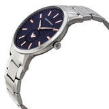 Buy Shop Emporio Armani Renato Blue Dial Silver Steel Strap Watch For Men - AR11137 USA Online