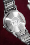 Buy Shop Emporio Armani Renato Blue Dial Silver Steel Strap Watch For Men - AR2472 USA Online
