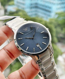Buy Shop Emporio Armani Renato Blue Dial Silver Steel Strap Watch For Men - AR2472 USA Online