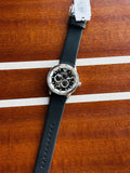 Buy Shop Emporio Armani Renato Chronograph Automatic Black Dial Black Leather Strap Watch For Men - AR60051 USA Online