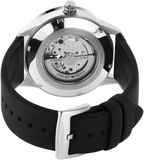 Buy Shop Emporio Armani Renato Chronograph Automatic Black Dial Black Leather Strap Watch For Men - AR60051 USA Online