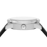 Buy Shop Emporio Armani Renato Chronograph Automatic Black Dial Black Leather Strap Watch For Men - AR60051 USA Online