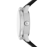 Buy Shop Emporio Armani Renato Chronograph Automatic Black Dial Black Leather Strap Watch For Men - AR60051 USA Online
