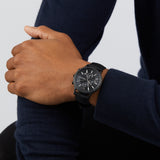 Buy Shop Emporio Armani Renato Chronograph Black Dial Black Nylon Strap Watch For Men - AR11457 USA Online