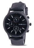 Buy Shop Emporio Armani Renato Chronograph Black Dial Black Nylon Strap Watch For Men - AR11457 USA Online