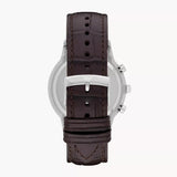 Buy Shop Emporio Armani Renato Chronograph Black Dial Brown Leather Strap Watch For Men - AR2482 USA Online