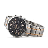 Buy Shop Emporio Armani Renato Chronograph Black Dial Two Tone Steel Strap Watch For Men - AR11165 USA Online
