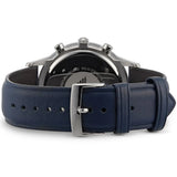 Buy Shop Emporio Armani Renato Chronograph Blue Dial Black Leather Strap Watch For Men - AR11216 USA Online