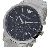 Buy Shop Emporio Armani Renato Chronograph Blue Dial Silver Steel Strap Watch For Men - AR2486 USA Online