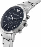 Buy Shop Emporio Armani Renato Chronograph Blue Dial Silver Steel Strap Watch For Men - AR2486 USA Online