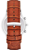 Buy Shop Emporio Armani Renato Chronograph Green Dial Brown Leather Strap Watch For Men - AR2493 USA Online