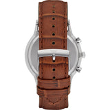 Buy Shop Emporio Armani Renato Chronograph Green Dial Brown Leather Strap Watch For Men - AR2493 USA Online
