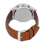 Buy Shop Emporio Armani Renato Chronograph Green Dial Brown Leather Strap Watch For Men - AR2493 USA Online