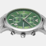Buy Shop Emporio Armani Renato Chronograph Green Dial Silver Steel Strap Watch For Men - AR11507 USA Online