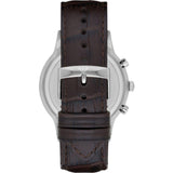 Buy Shop Emporio Armani Renato Chronograph Grey Dial Brown Leather Strap Watch For Men - AR2513 USA Online