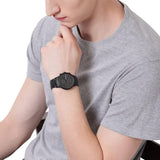 Buy Shop Emporio Armani Renato Chronograph Mother of Pearl Black Dial Black Steel Strap Watch For Men - AR11275 USA Online