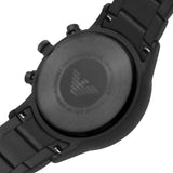 Buy Shop Emporio Armani Renato Chronograph Mother of Pearl Black Dial Black Steel Strap Watch For Men - AR11275 USA Online