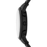 Buy Shop Emporio Armani Renato Chronograph Mother of Pearl Black Dial Black Steel Strap Watch For Men - AR11275 USA Online