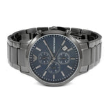 Buy Shop Emporio Armani Renato Chronograph Quartz Blue Dial Black Steel Strap Watch For Men - AR11215 USA Online