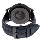 Buy Shop Emporio Armani Renato Chronograph Quartz Blue Dial Blue Leather Strap Watch For Men - AR2481 USA Online