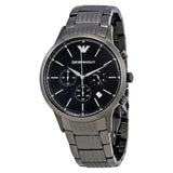 Buy Shop Emporio Armani Renato Chronograph Quartz Blue Dial Grey Steel Strap Watch For Men - AR2505 USA Online