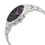 Buy Shop Emporio Armani Renato Chronograph Blue Dial Silver Steel Strap Watch For Men - AR11458 USA Online