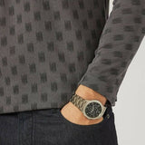 Buy Shop Emporio Armani Renato Chronograph Quartz Grey Dial Green Steel Strap Watch For Men - AR11117 USA Online