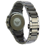 Buy Shop Emporio Armani Renato Chronograph Quartz Grey Dial Green Steel Strap Watch For Men - AR11117 USA Online