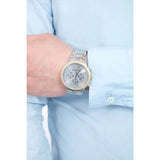 Buy Shop Emporio Armani Renato Chronograph Quartz Silver Dial Two Tone Steel Strap Watch For Men - AR11076 USA Online
