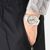Buy Shop Emporio Armani Renato Chronograph Quartz Silver Dial Two Tone Steel Strap Watch For Men - AR11076 USA Online