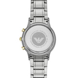 Buy Shop Emporio Armani Renato Chronograph Quartz Silver Dial Two Tone Steel Strap Watch For Men - AR11076 USA Online