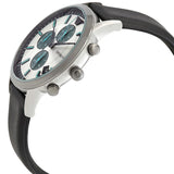 Buy Shop Emporio Armani Renato Chronograph Silver Dial Black Leather Strap Watch for Men - AR11473 USA Online