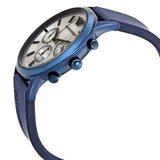 Buy Shop Emporio Armani Renato Chronograph Silver Dial Blue Silicone Strap Watch For Men - AR11026 USA Online