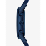 Buy Shop Emporio Armani Renato Chronograph Silver Dial Blue Silicone Strap Watch For Men - AR11026 USA Online