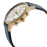 Buy Shop Emporio Armani Renato Chronograph Silver Dial Green Leather Strap Watch For Men - AR11233 USA Online