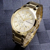 Buy Shop Emporio Armani Renato Chronograph White Dial Gold Steel Strap Watch For Men - AR11332 USA Online