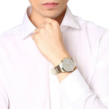 Buy Shop Emporio Armani Renato Chronograph White Dial Gold Steel Strap Watch For Men - AR11332 USA Online