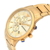 Buy Shop Emporio Armani Renato Chronograph White Dial Gold Steel Strap Watch For Men - AR11332 USA Online