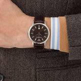 Buy Shop Emporio Armani Renato Classic Brown Dial Brown Leather Strap Watch For Men - AR2413 USA Online